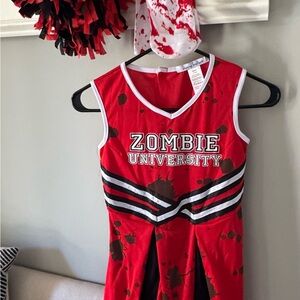 Kids Zombie University Cheerleader Costume Size 8